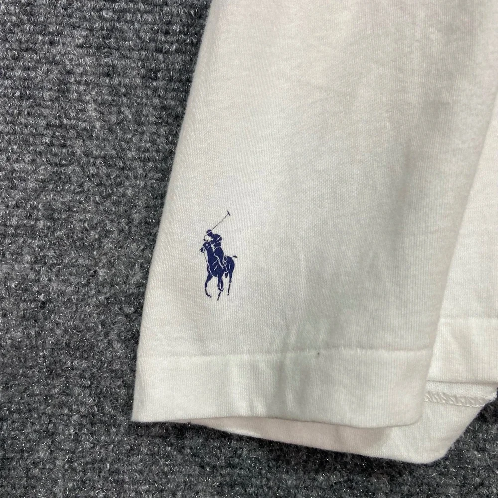 Polo Ralph Lauren Men's‎ 3LT White Long Sleeve T-Shirt Classic Fit Big Logo NWT
